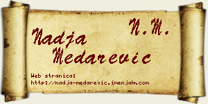 Nadja Medarević vizit kartica